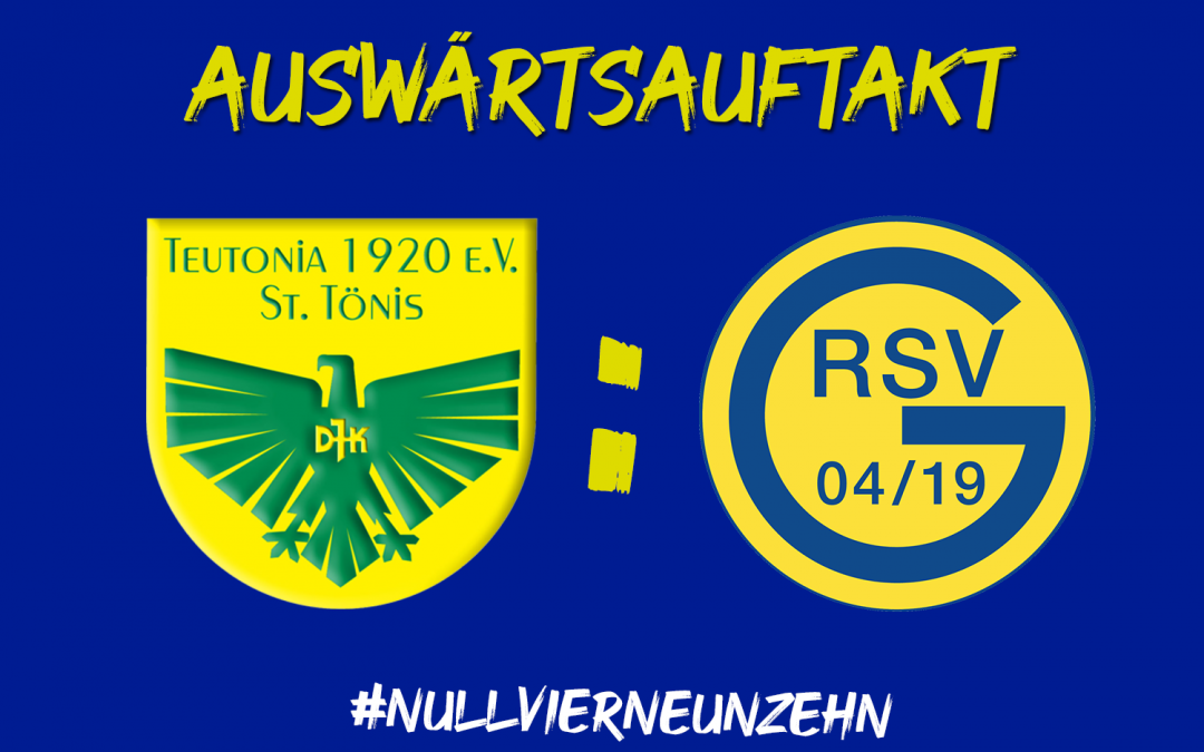 Erstes Auswärtsspiel der Saison bei St. Tönis