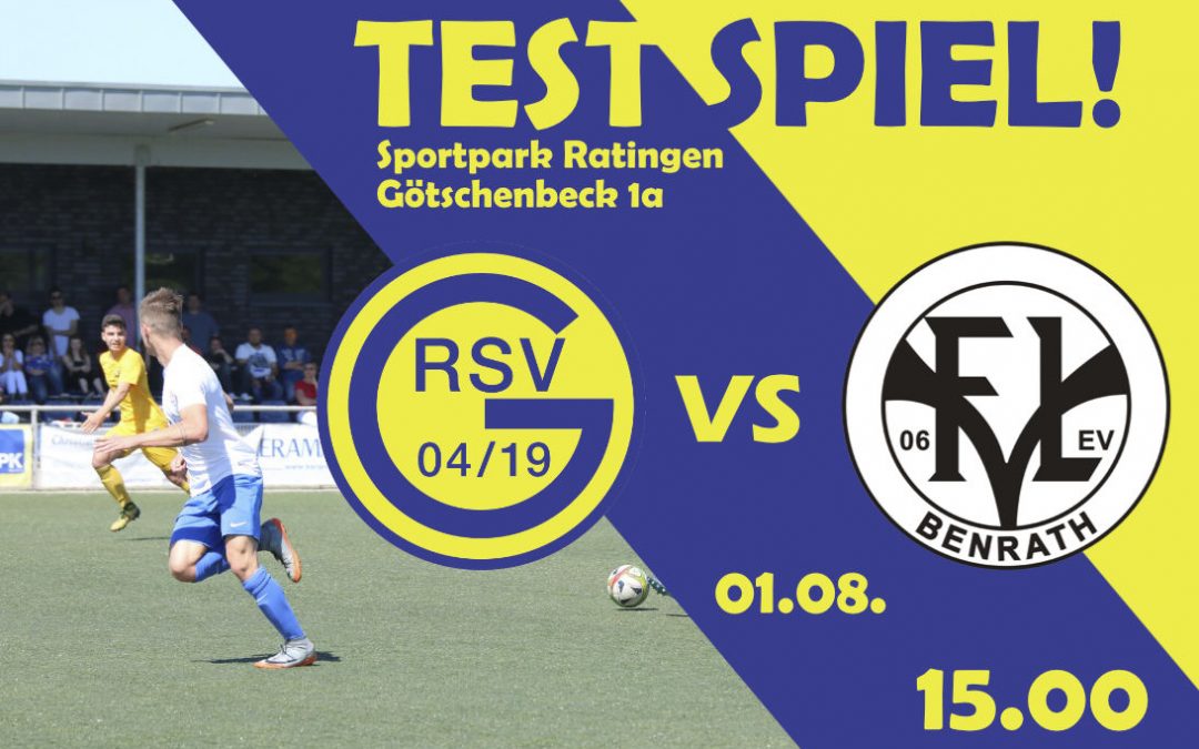 Testspiel auf Kunstrasen am Sonntag gegen Benrath
