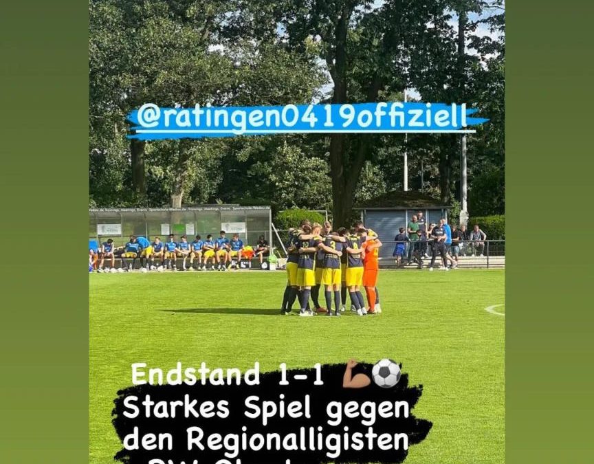 Nach Unentschieden gegen RWO – Hasenpflug ist „stolz auf die Mannschaft“