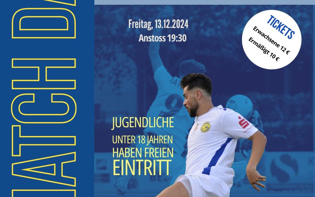 Heimspiel gegen Niederwenigern am 13.12. im Stadtwerke Sportpark !