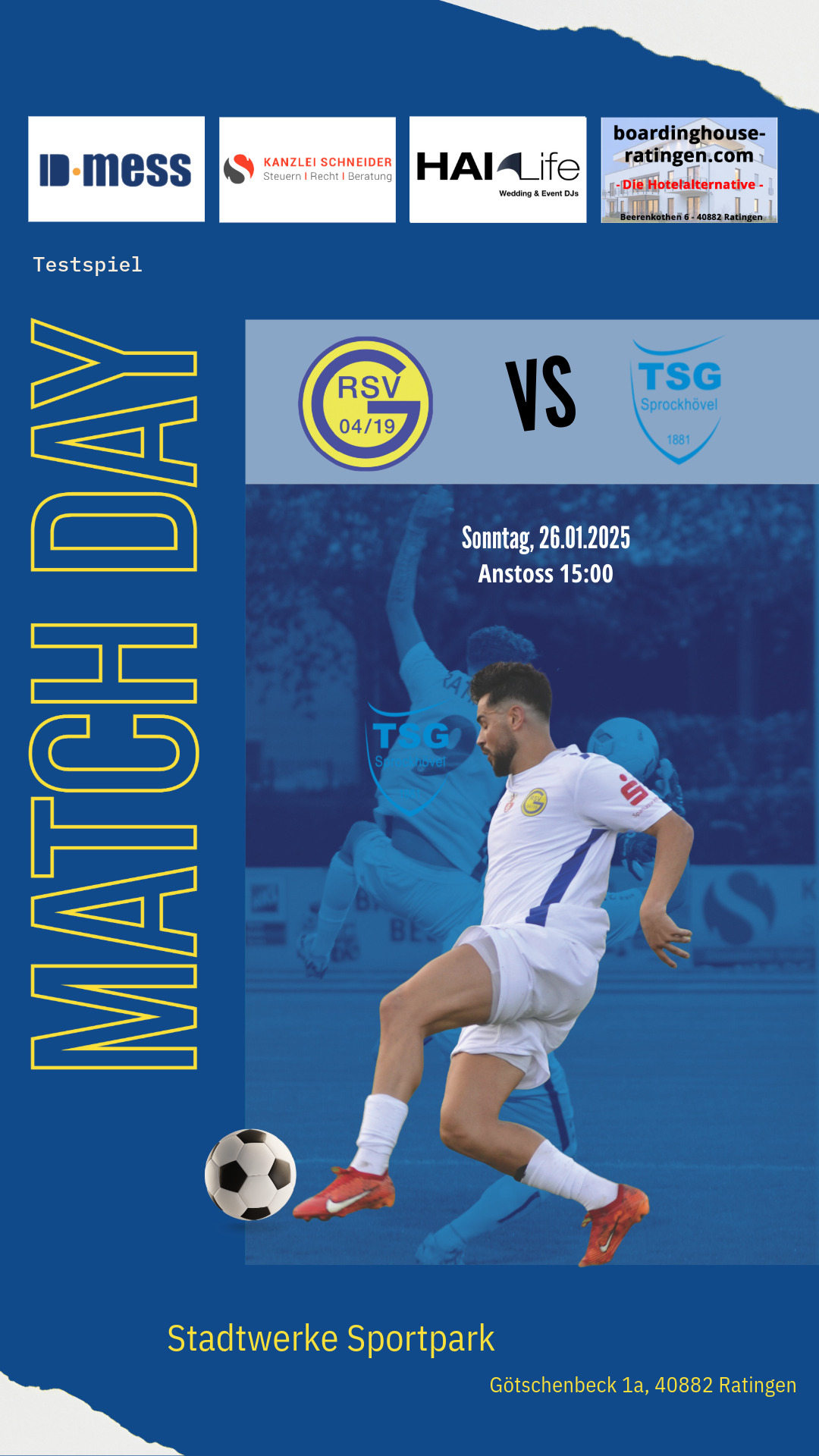 Testspiel am 26.01.2025 gegen TSV Sprockhövel