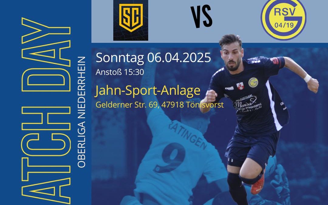 Auswärtsspiel in St. Tönis – Wir greifen an!