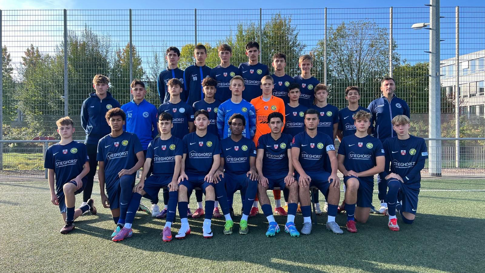 Die B2 Mannschaft des Ratingen 04/19 Fußballvereins