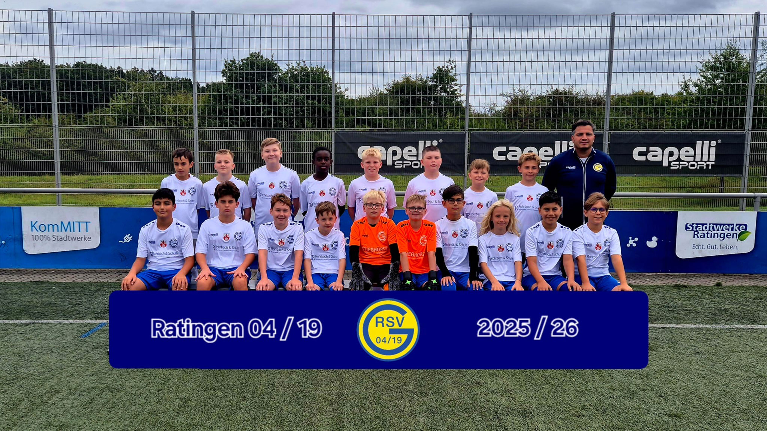 Die D6 Mannschaft des Ratingen 04/19 Fußballvereins