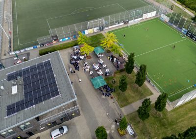 Luftaufnahme vom Stadtwerke Sportpark bei der Trikotlos-Veranstaltung 2025