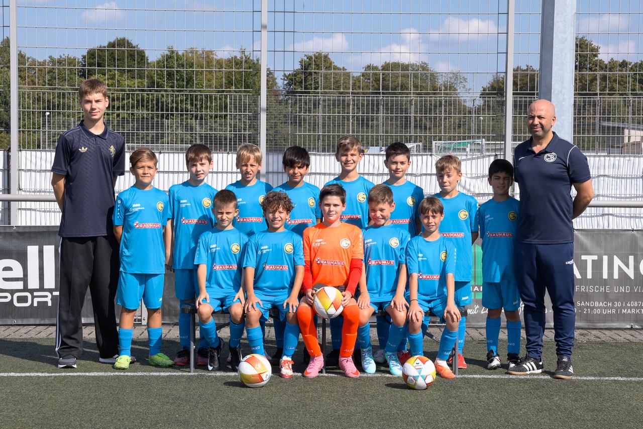 Die E2 Mannschaft des Ratingen 04/19 Fußballvereins