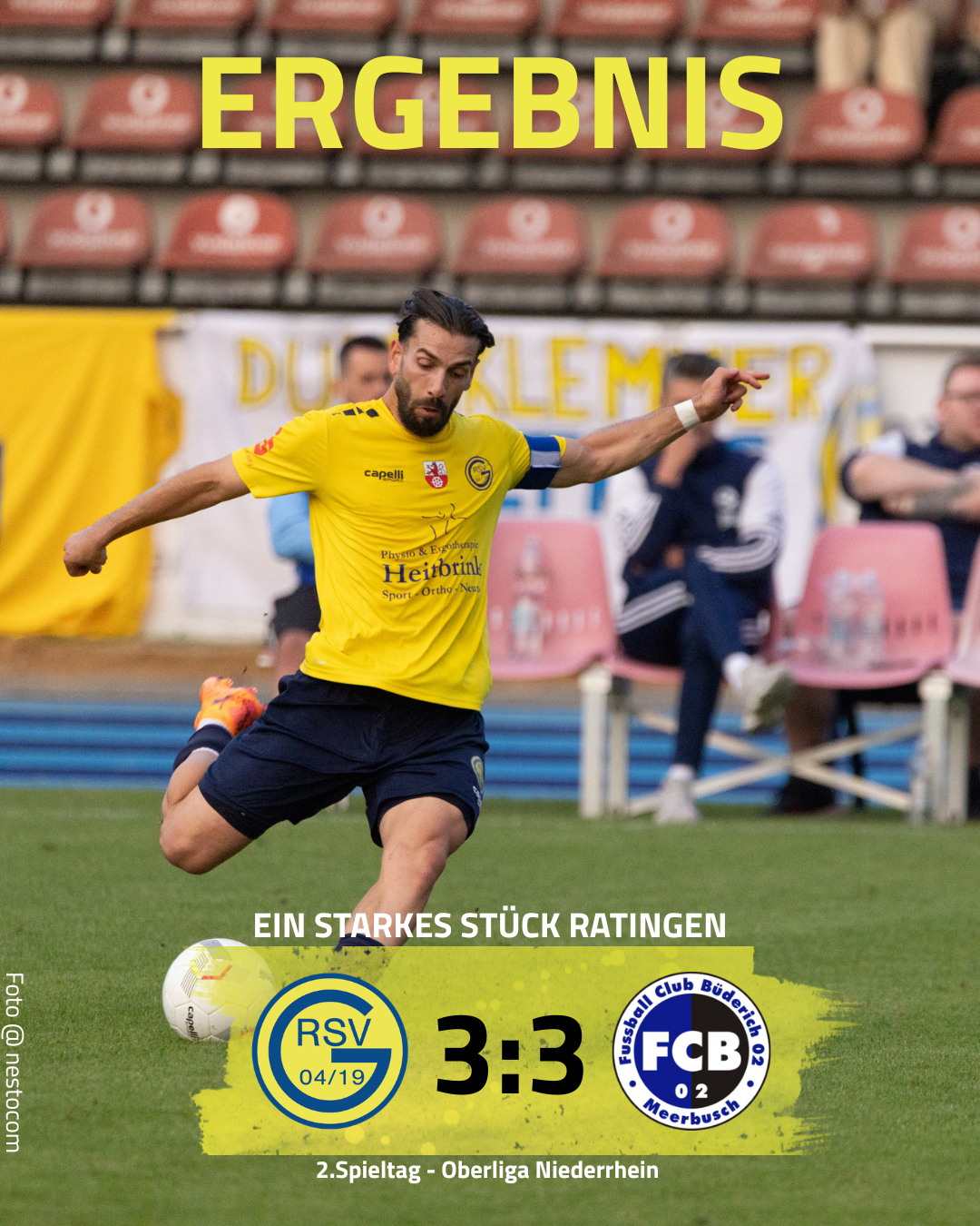 3:3 gegen Büderich – Punkteteilung beim ersten Heimspiel