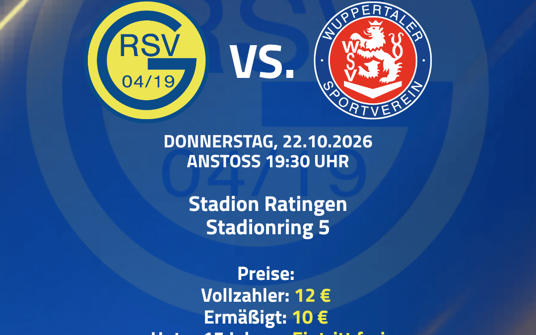 Vorverkauf für das Pokal-Achtelfinale gegen den Wuppertaler SV