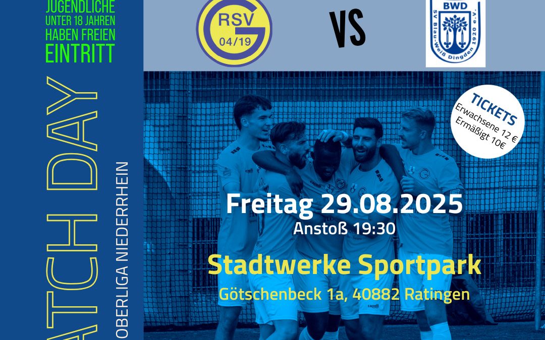Zweites Heimspiel: Ratingen 04/19 empfängt Aufsteiger Dingden