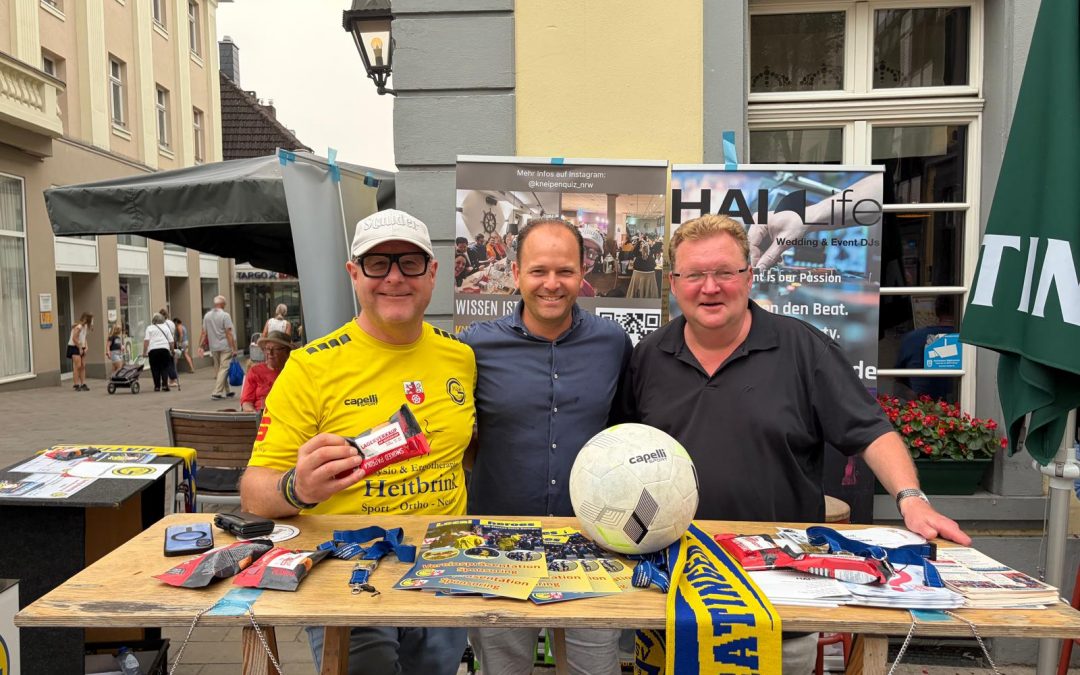 04/19 Info-Stand auf dem Marktplatz: Positive Vibes zum Saisonstart!