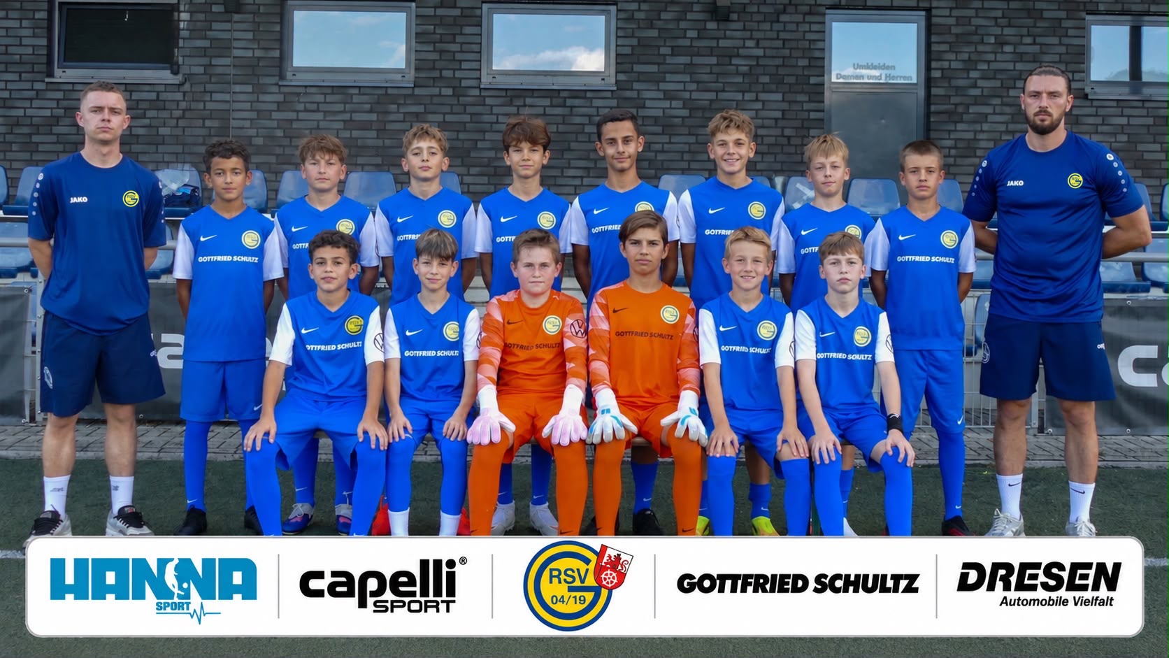 Die D1 Mannschaft des Ratingen 04/19 Fußballvereins