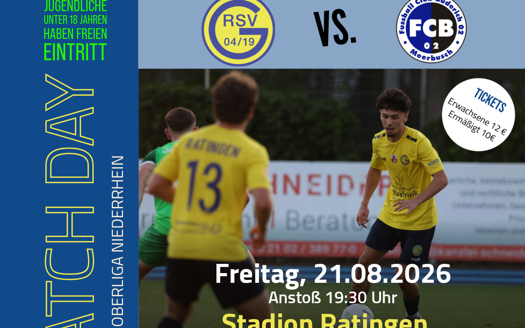 Erstes Heimspiel der Saison: FC Büderich zu Gast in Ratingen