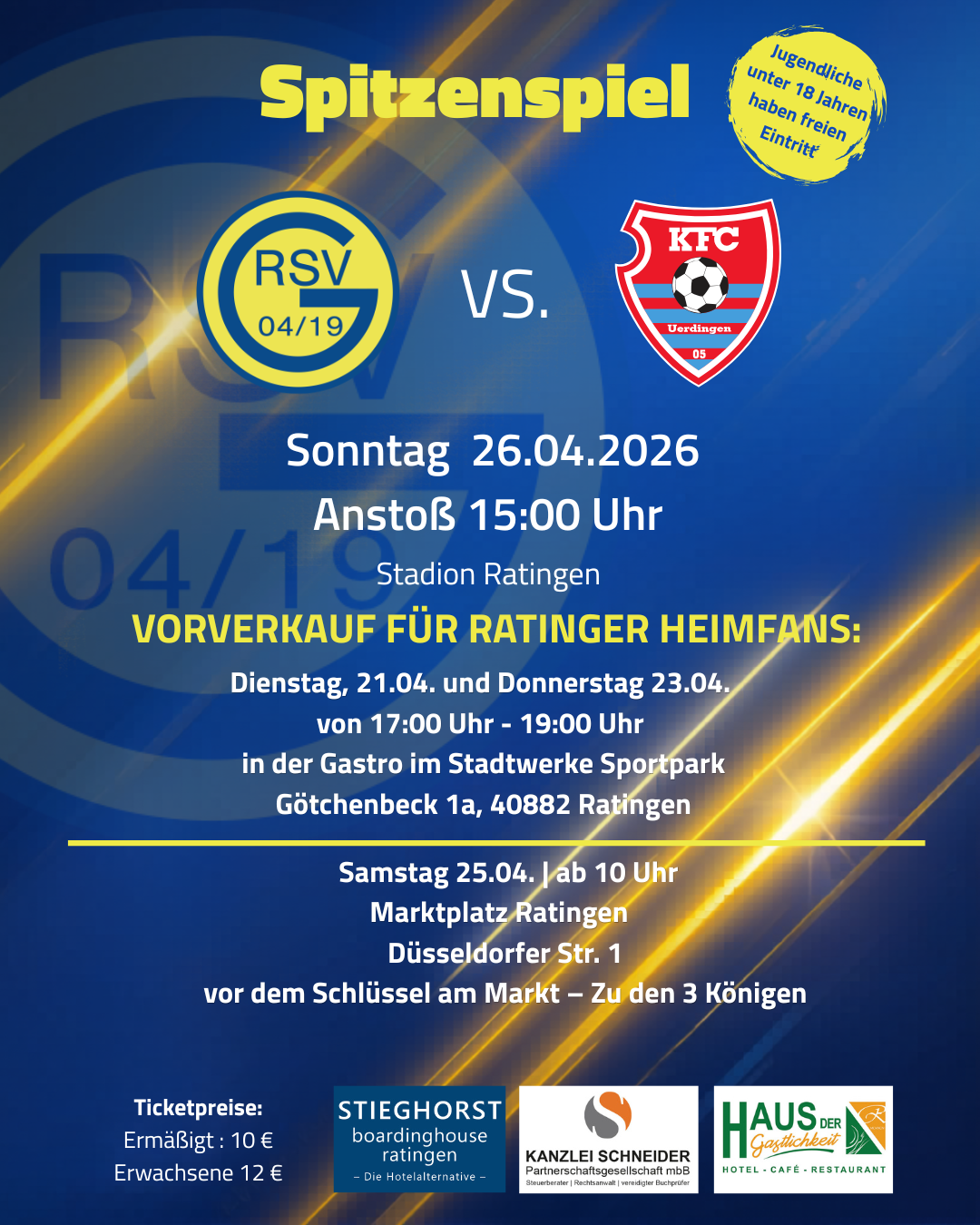 Vorverkauf für das Heimspiel gegen den KFC Uerdingen startet