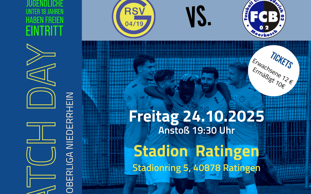 Flutlicht-Heimspiel: Wir empfangen den FC Büderich 02