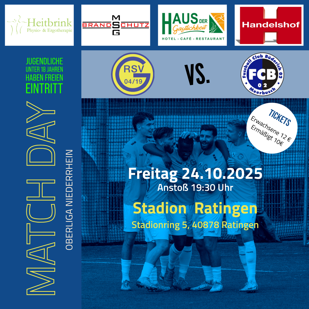 Flutlicht-Heimspiel: Wir empfangen den FC Büderich 02