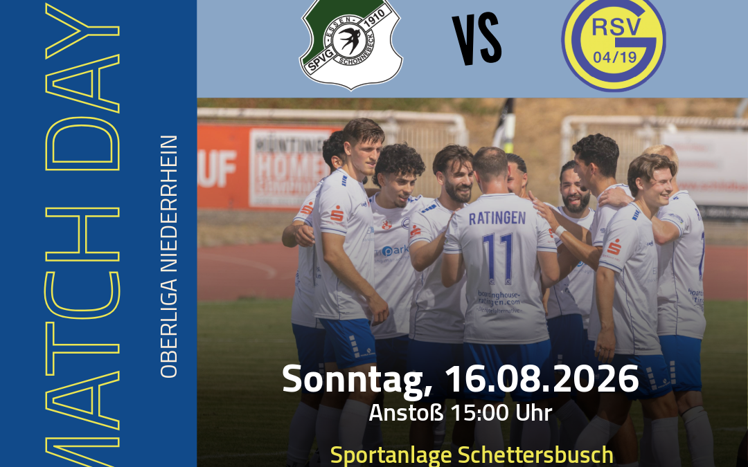 Saisonauftakt in der Oberliga: Ratingen 04/19 zu Gast in Schonnebeck