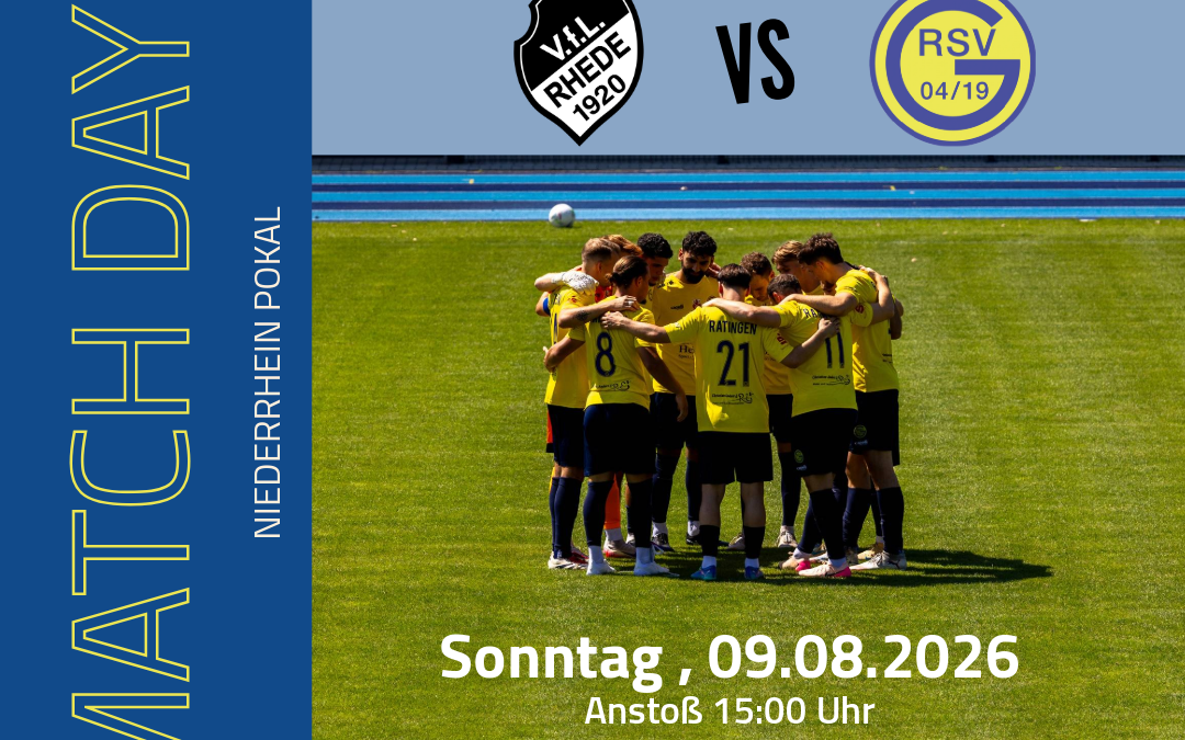 Pokalauftakt in Rhede: Pflichtspielstart für Ratingen 04/19