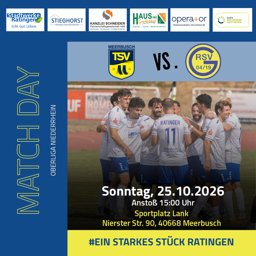 Mit Pokal-Rückenwind zum TSV Meerbusch
