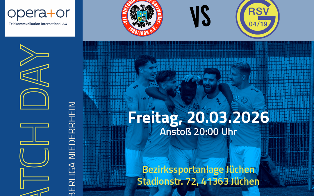 Freitagabend unter Flutlicht: Wir treten in Jüchen an