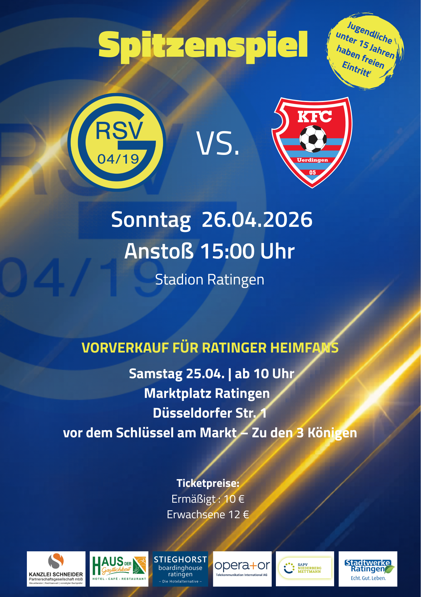 Vorverkauf für das Heimspiel gegen den KFC Uerdingen startet