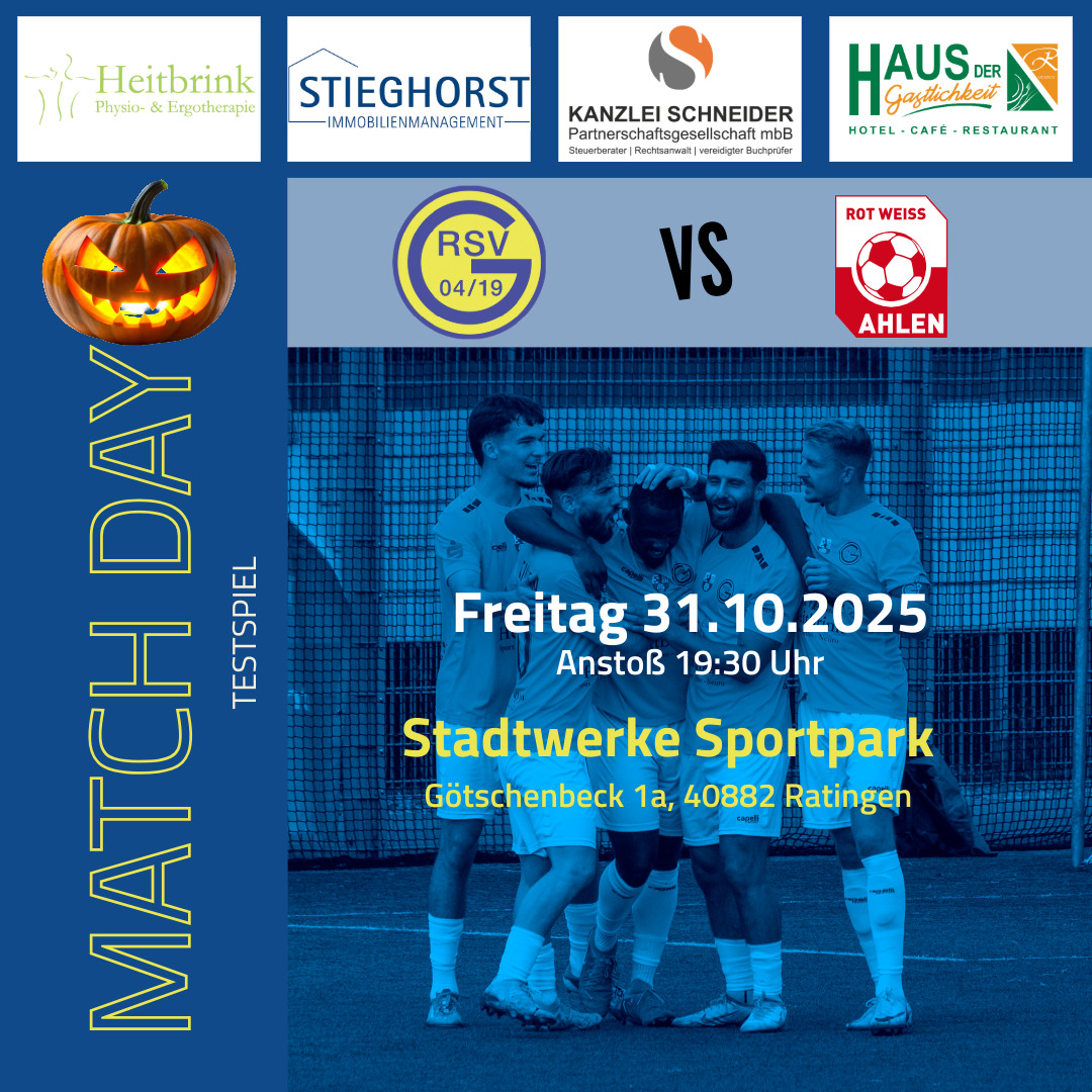 ⚽ Testspiel gegen Rot Weiss Ahlen im Stadtwerke Sportpark