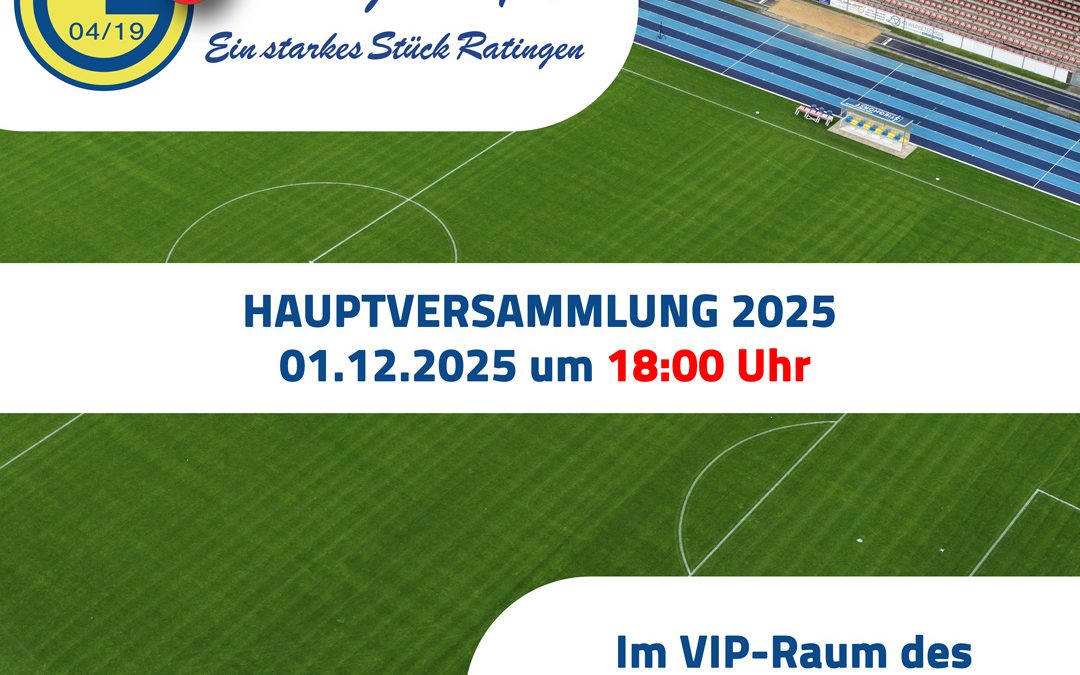 Einladung zur Jahreshauptversammlung 2025