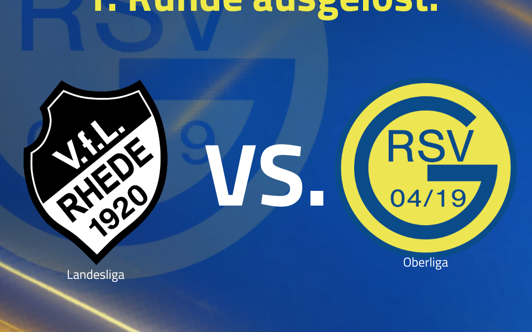 Erste Runde im Niederrheinpokal ausgelost