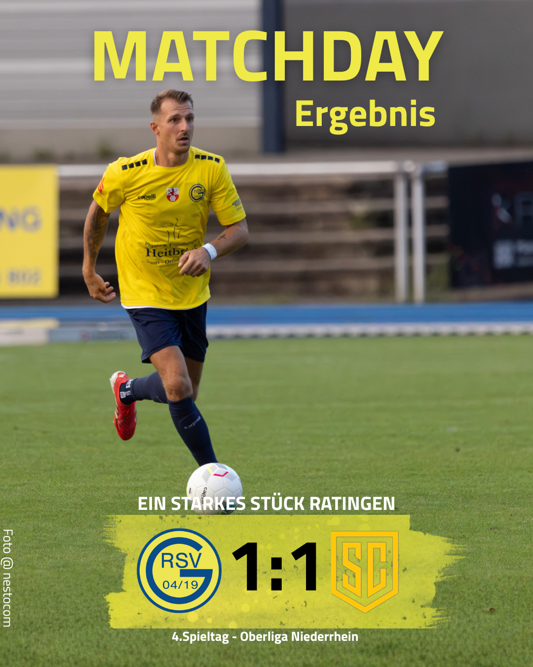 Punkteteilung im Heimspiel gegen St. Tönis