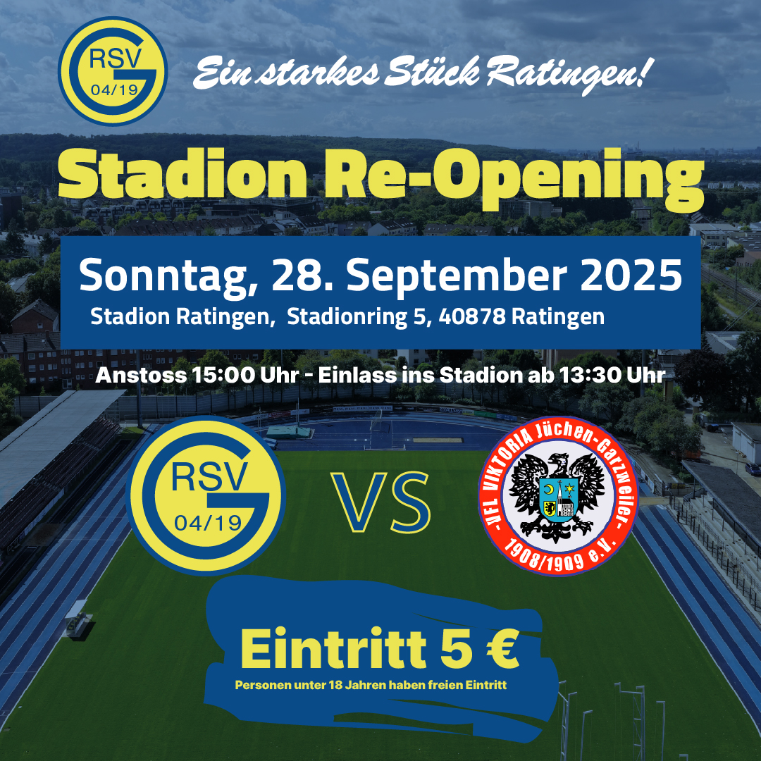 Stadion Re-Opening – RSV 04/19 vs. Viktoria Jüchen-Garzweiler
